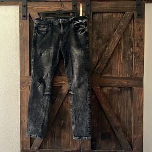 🌟 Host Pick 🌟 Aeropostale skinny stoned acid distressed jeans washed 34x32